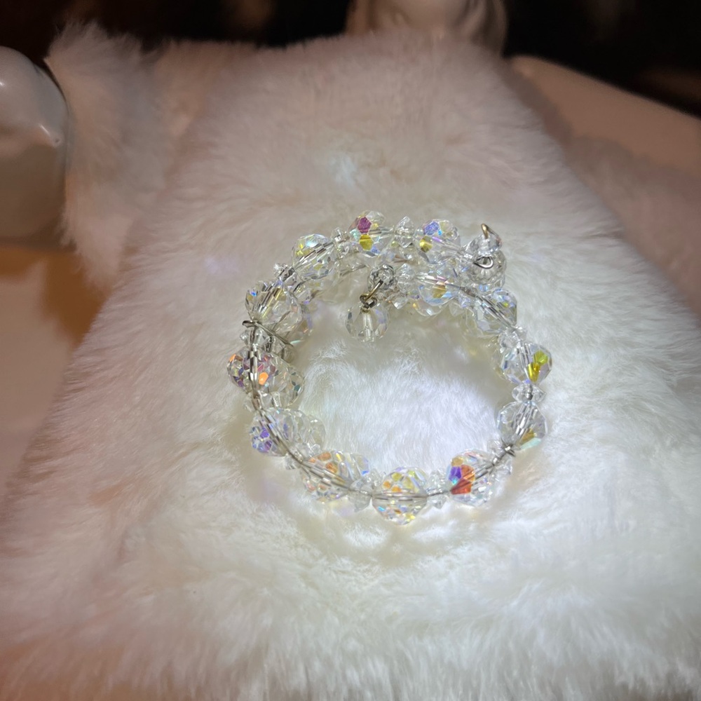 Crystal Beaded Bracelet vintage - Picture 7 of 17